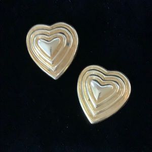 Escada Heart clip Earrings